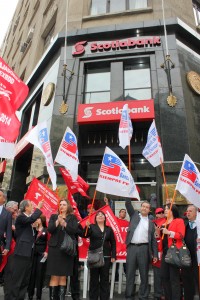apoyo huelga scotiabank